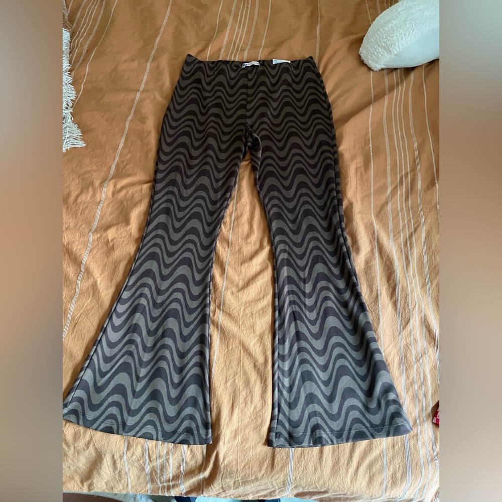 Brown Wavy Flare Pants - Perfect for HSLOT!